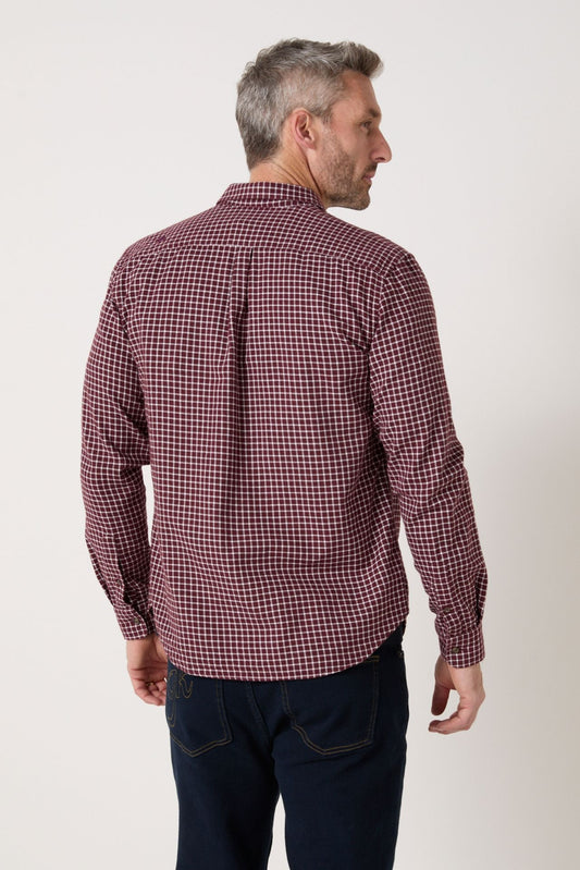 Chemise en flannelle Tournoi Field à carreaux rouge - JAQK