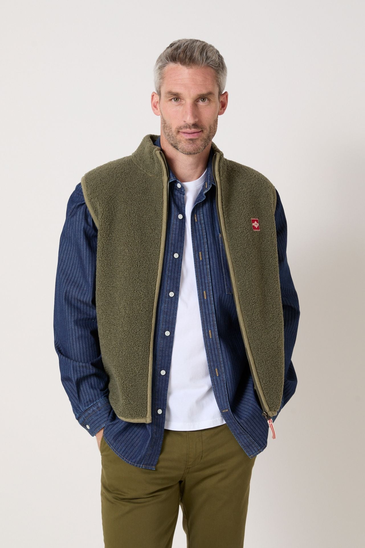 Gilet sans manches Neige Kaki - JAQK