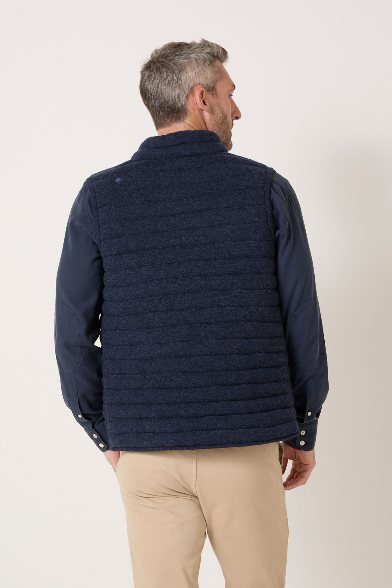 Doudoune sans manches réversible Brunch Bleu marine/Vigne - JAQK