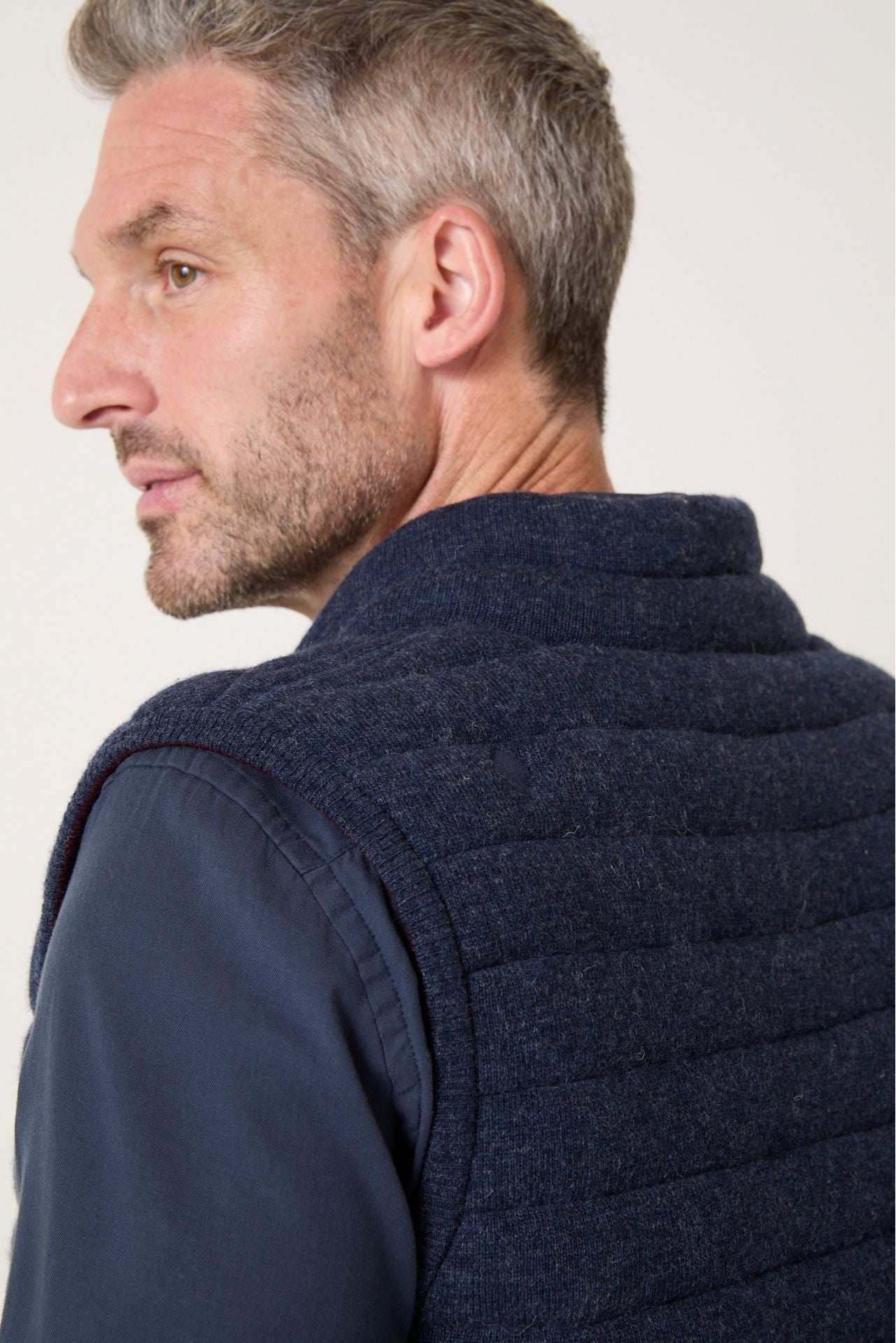 Doudoune sans manches réversible Brunch Bleu marine/Vigne - JAQK