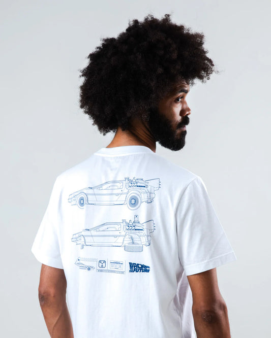 T-shirt blanc Retour Vers Le Futur x Brava