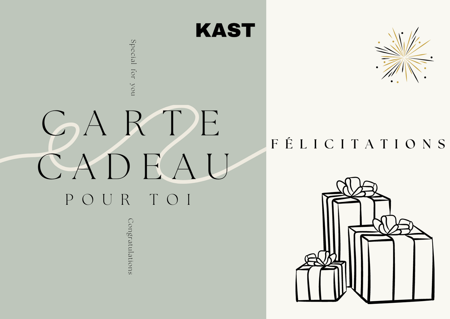 Carte cadeau KAST