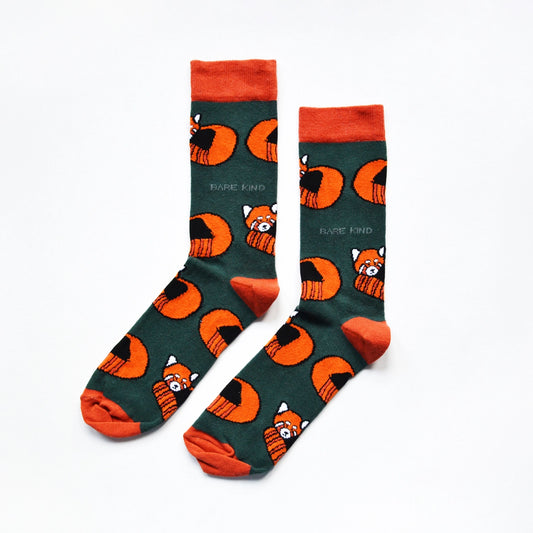 Chaussettes Pandas roux Bare Kind