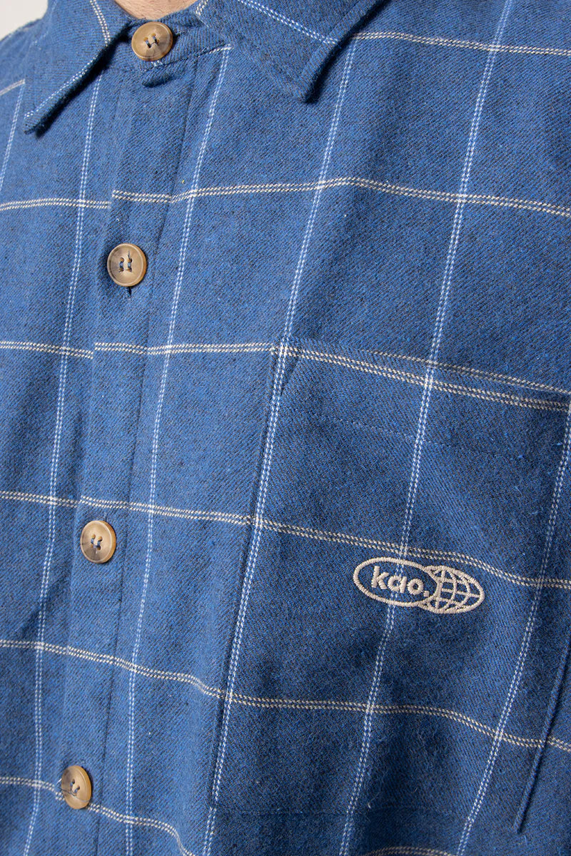 Chemise à carreaux Milton Bleue KAOTIKO