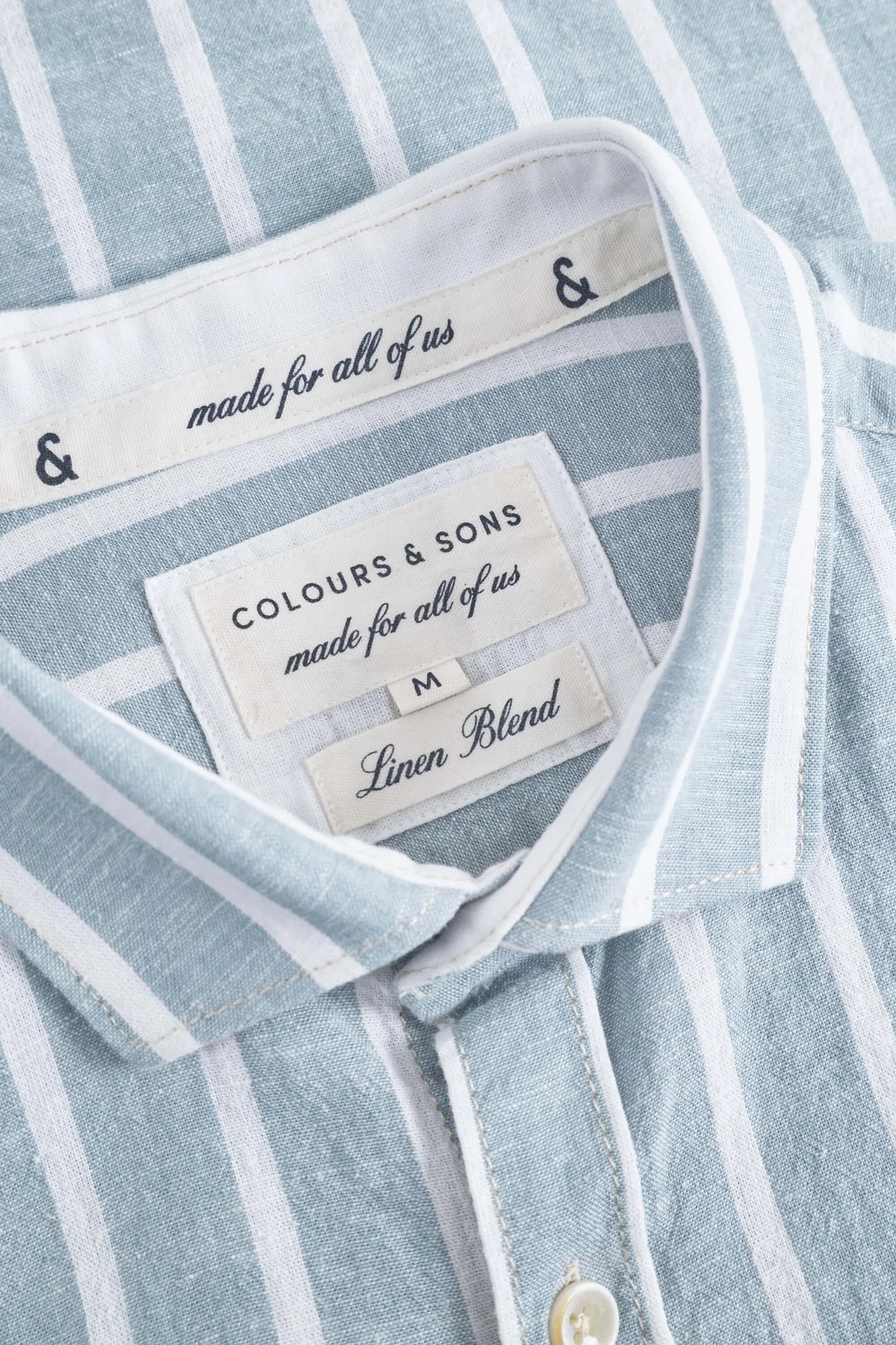 Chemise à rayures homme Denim Stripes – Colours and Sons – Coton & lin