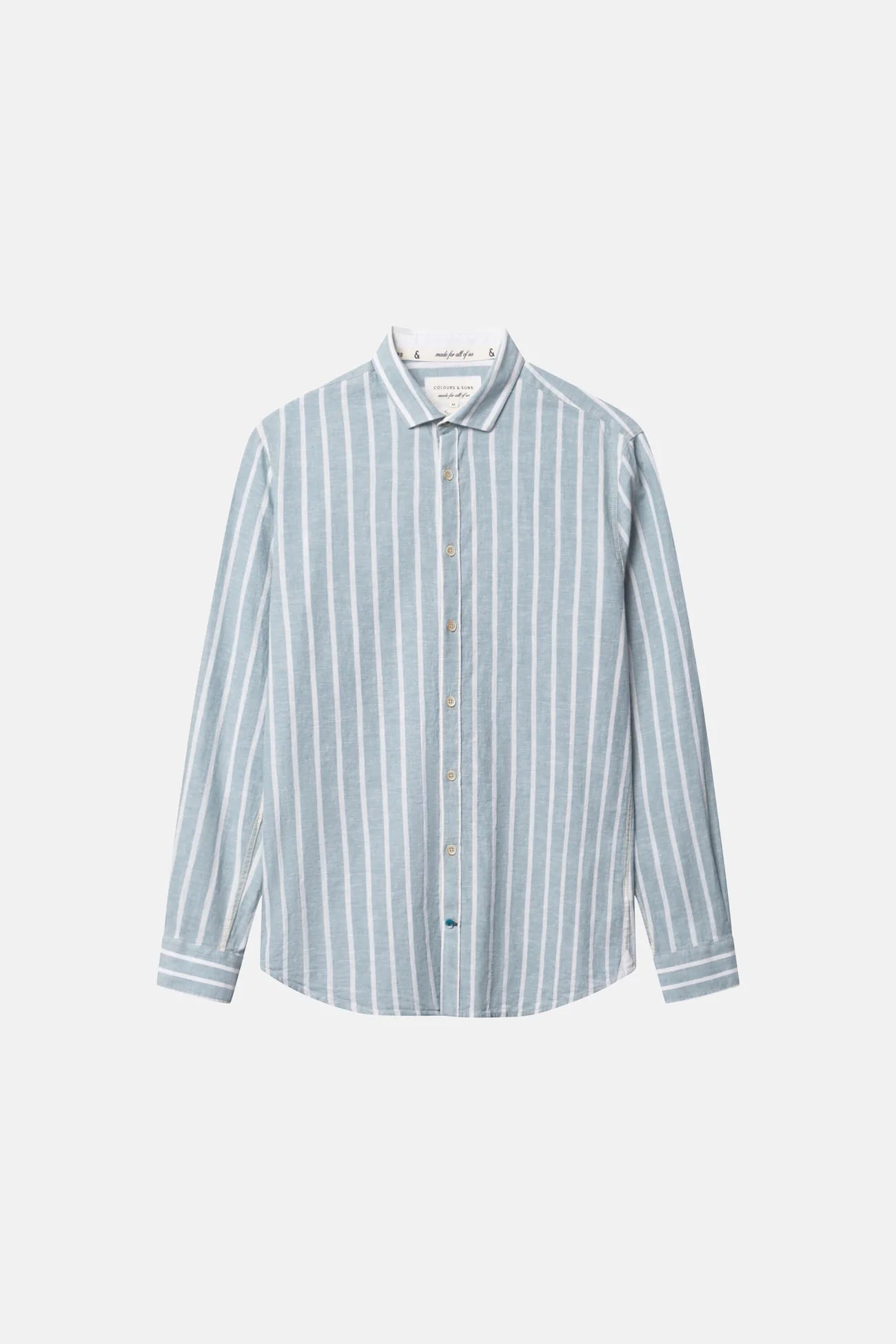 Chemise à rayures homme Denim Stripes – Colours and Sons – Coton & lin