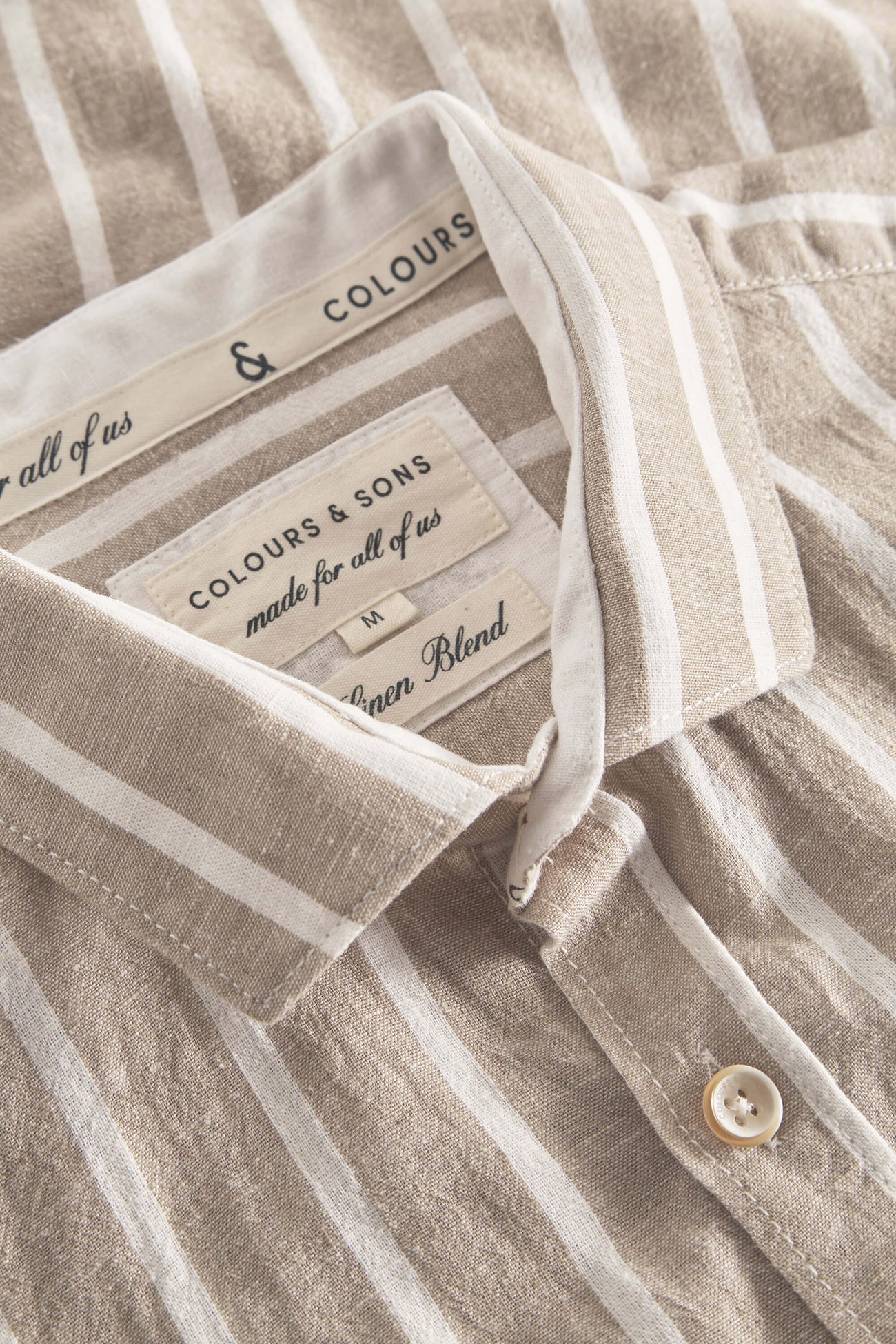 Chemise à rayures homme Tent Stripes – Colours and Sons –  Coton & lin