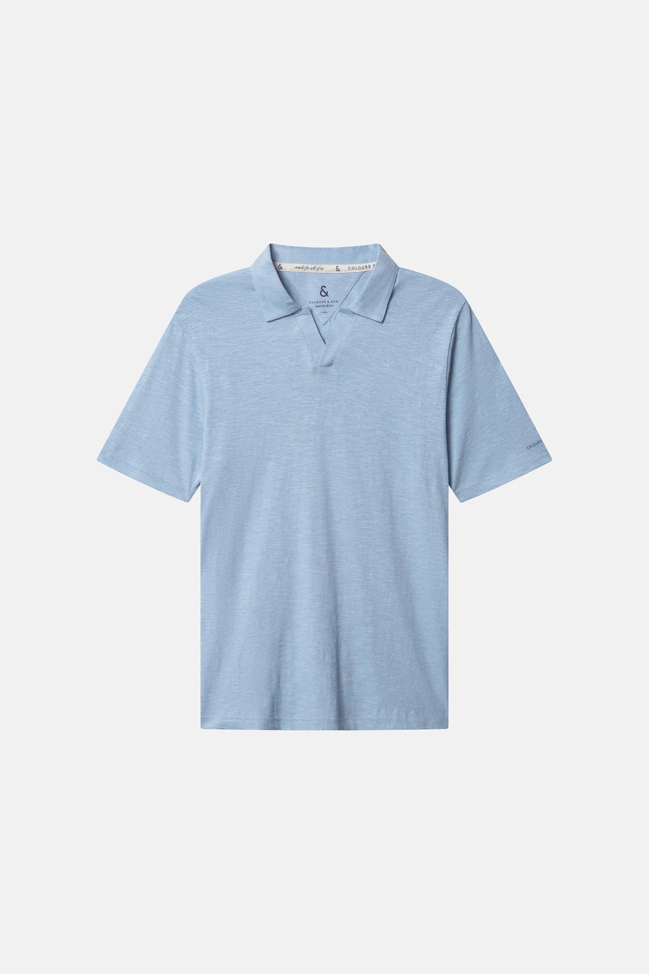 Polo en lin homme Colours and Sons Sky – Coupe Regular