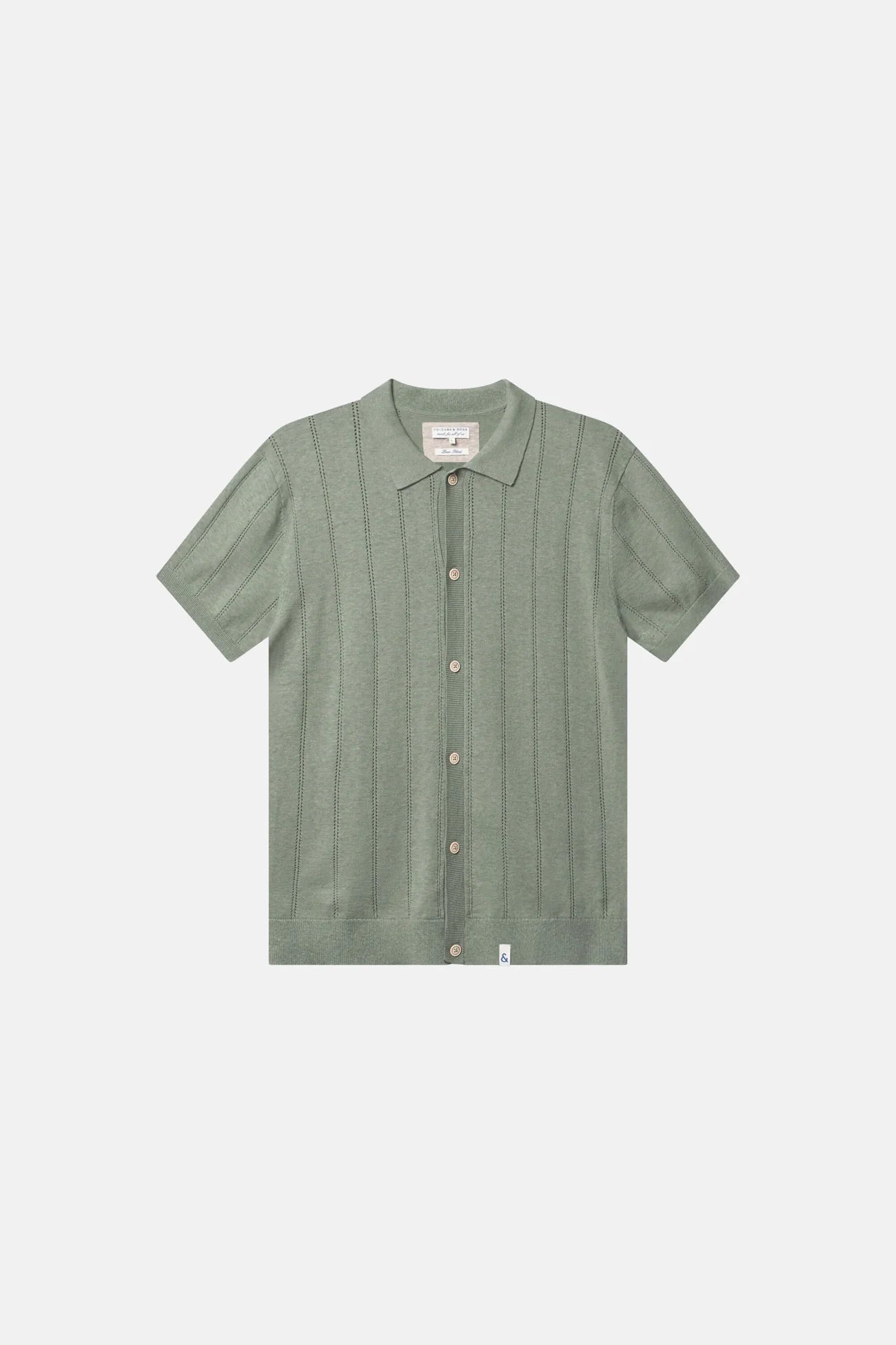 Chemisette en maille homme  – Wasabi – Lin & coton – Colours and Sons