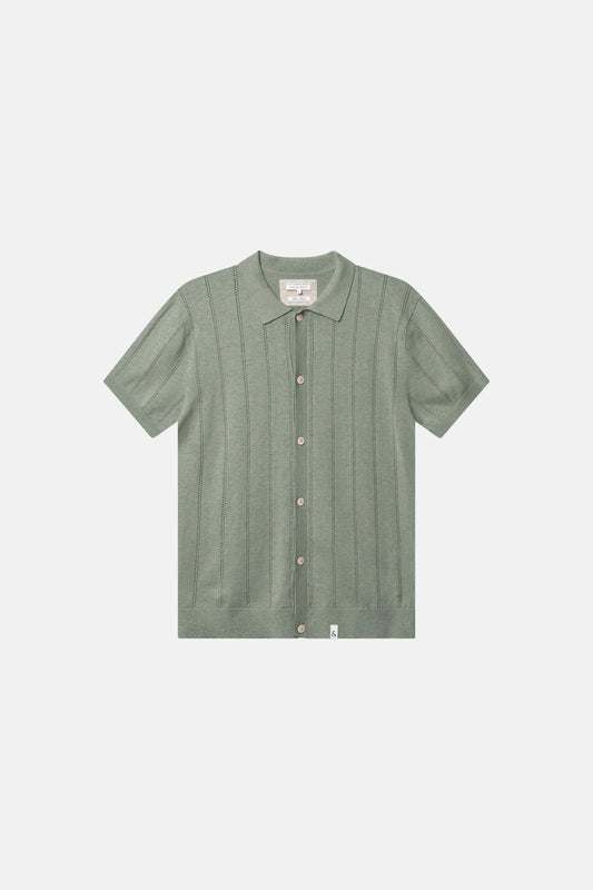 Chemisette en maille homme  – Wasabi – Lin & coton – Colours and Sons