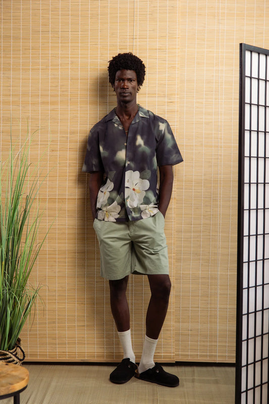 Chemisette homme Colours and Sons – Motif Magnolia – 100% coton – Coupe Relaxed Fit