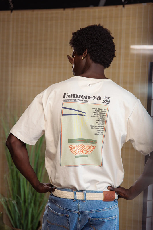 T-shirt Print Ramen Offwhite Colours and Sons