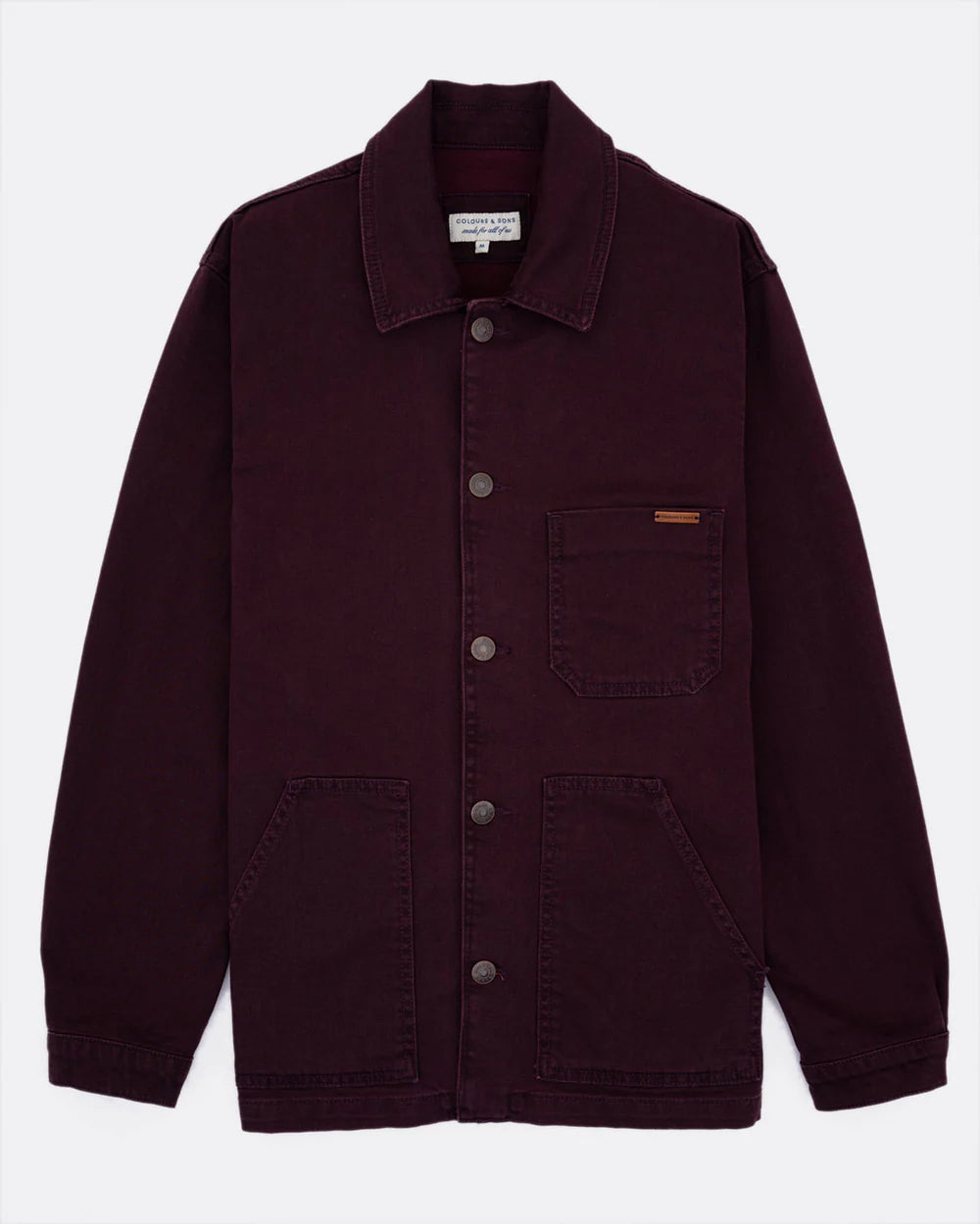 Veste en jean Worker Bordeaux Colours & Sons