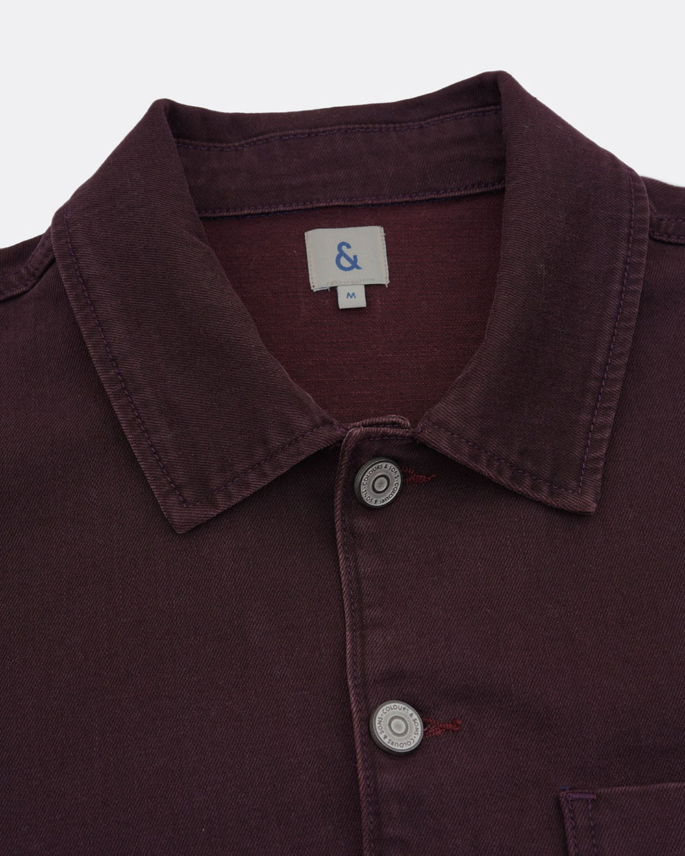 Veste en jean Worker Bordeaux Colours & Sons