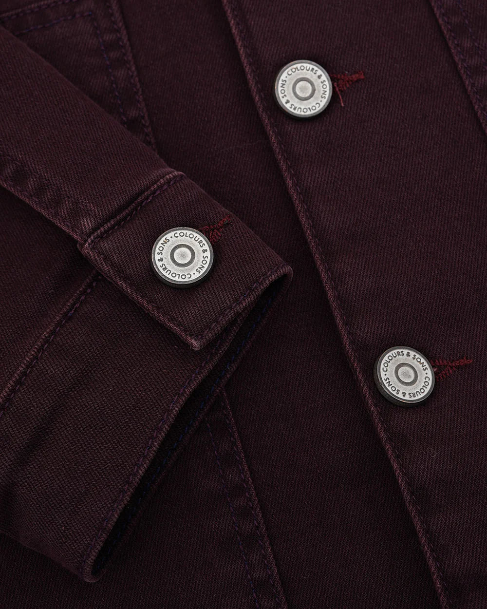 Veste en jean Worker Bordeaux Colours & Sons