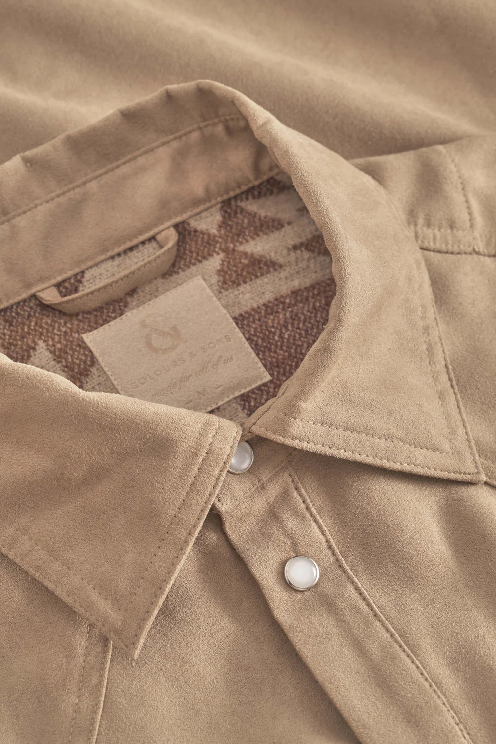 Chemise en daim Beige Colours & Sons