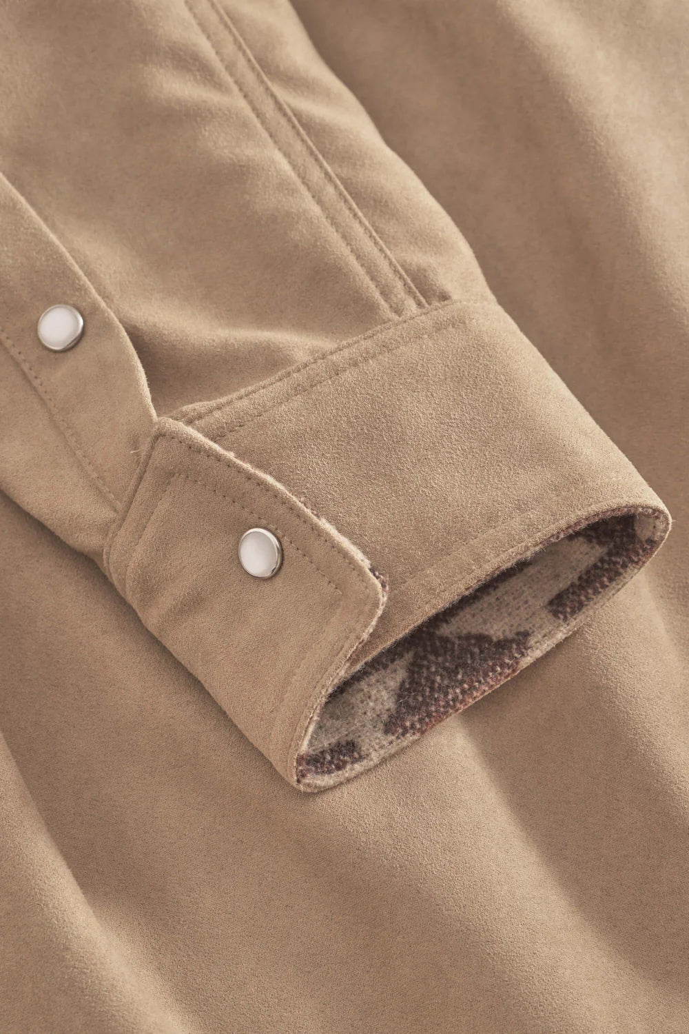 Chemise en daim Beige Colours & Sons