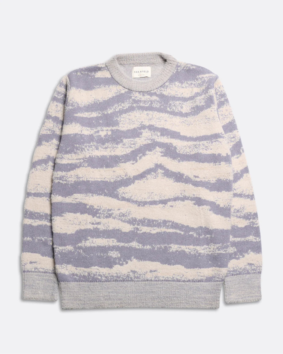 Pull en maille Eclipse Fluffy Landscape Violet FAR AFIELD