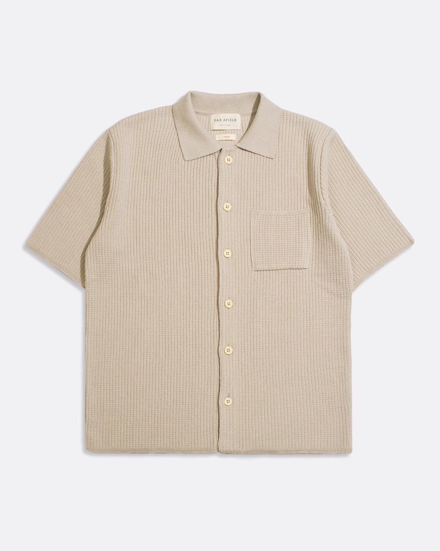 Chemisette polo Heitor Beige - FAR AFIELD