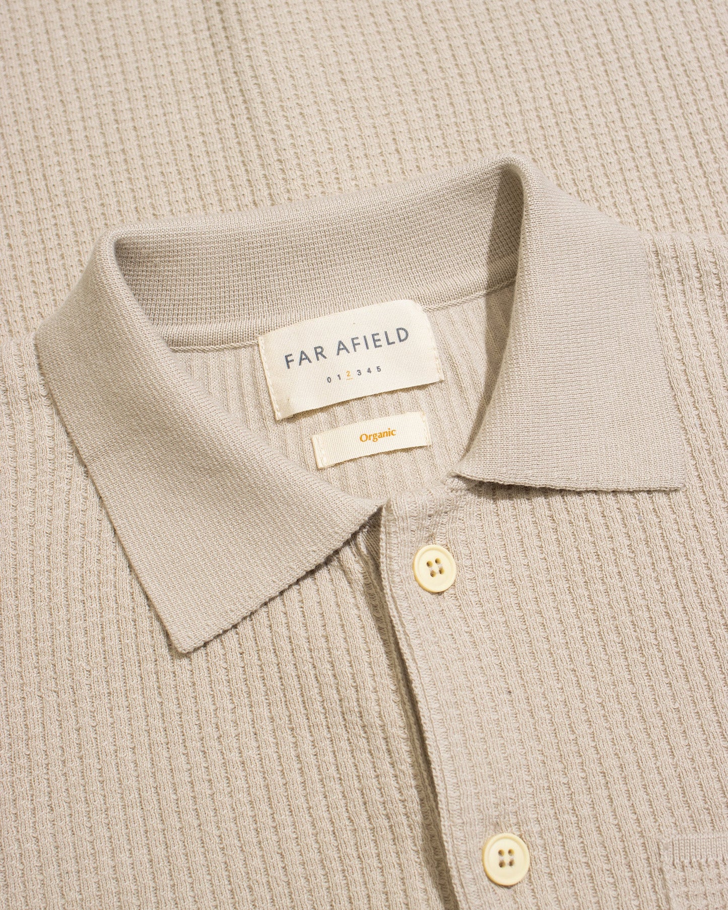 Chemisette polo Heitor Beige - FAR AFIELD