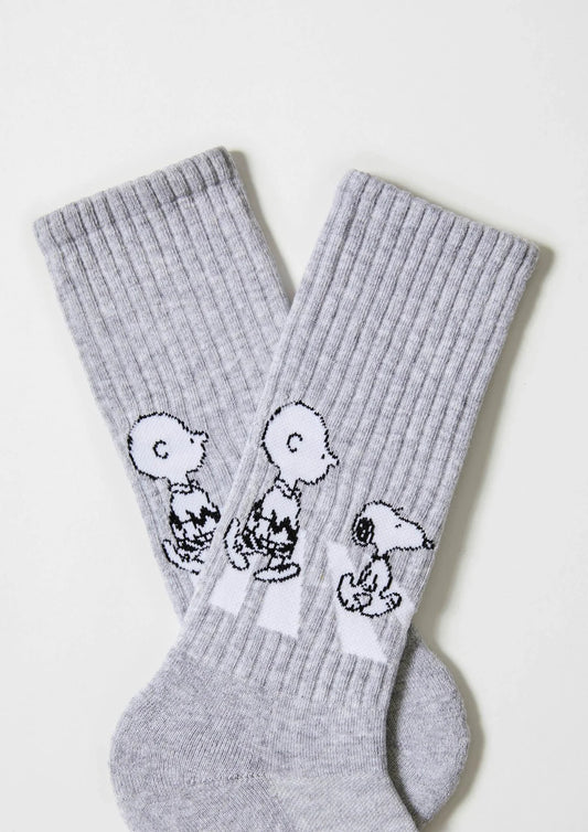 Chaussettes Homme Be Snoopy Walk Grises – BeSocks