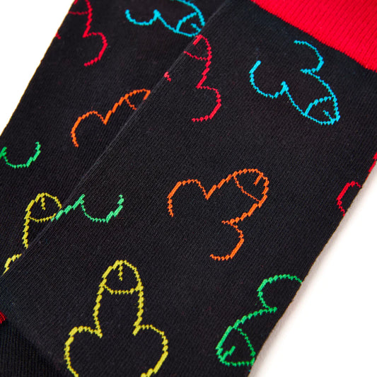 Chaussettes Dick Noir & Multicolore - Urban Eccentric