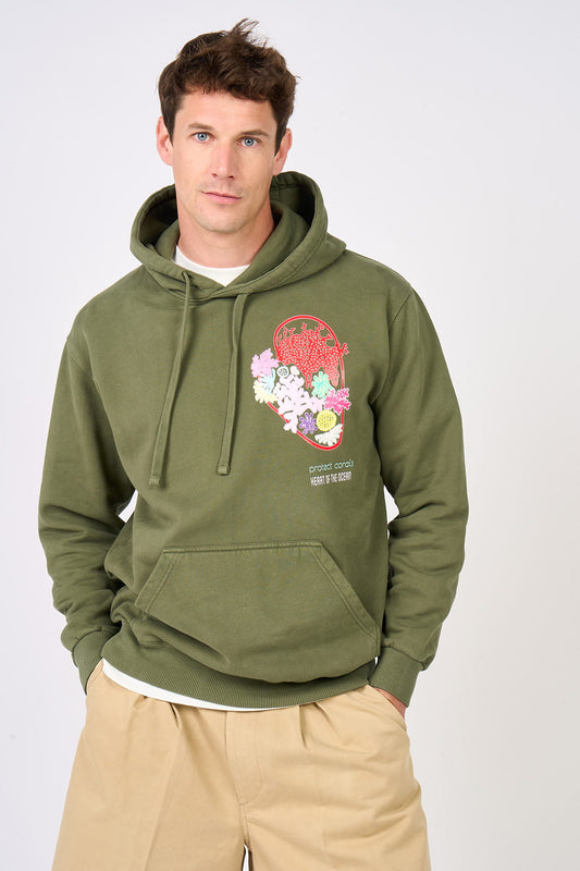 Hoodie Heart Of The Ocean Kaki Mangrose