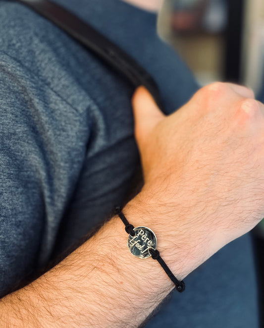 Bracelet "Père-fect"  acier argenté - Jolis Messages
