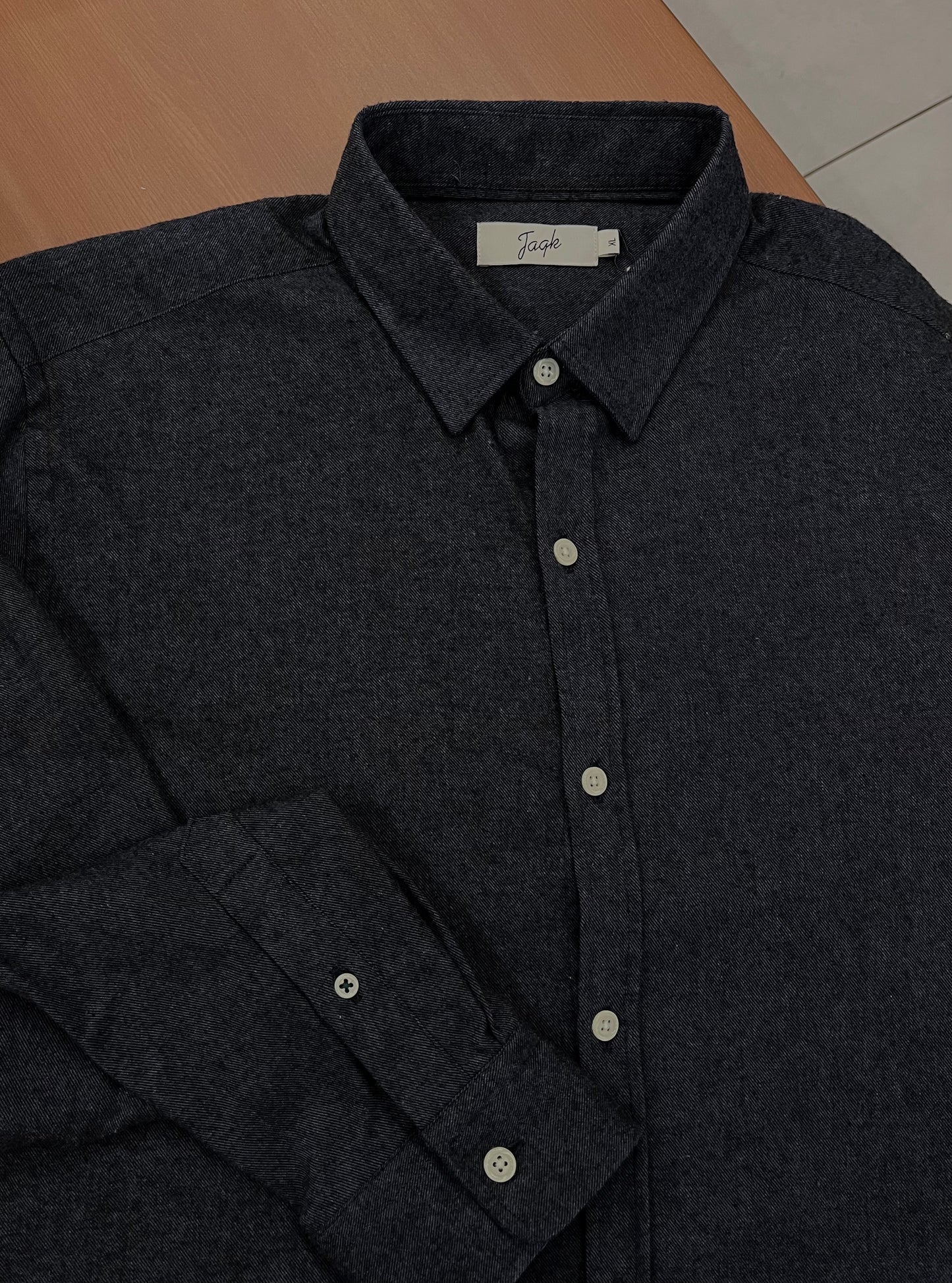 Chemise Tournoi Chimney en flanelle bleu marine - JAQK