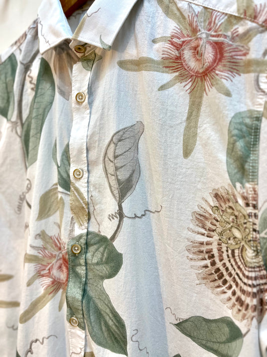 Chemisette homme Colours and Sons – Motif Botanical – 100% coton – Coupe Relaxed Fit