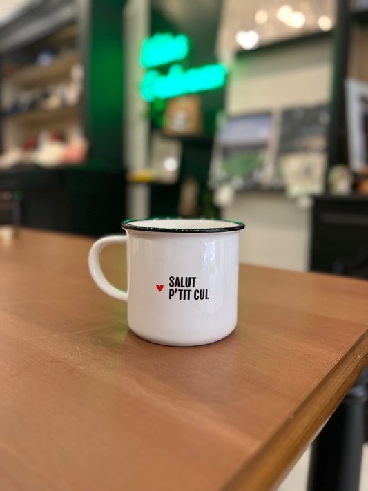 Tasse en céramique  « Salut Ptit Cul »  Bibiche Fait Son Cirque
