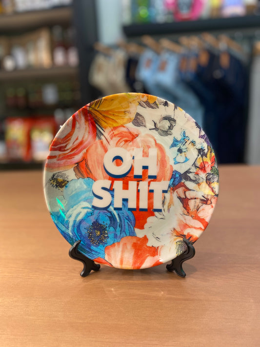 Assiette " Oh Shit " Art Wow