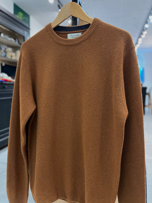 Pull en laine Crewneck Marron - Casual Friday