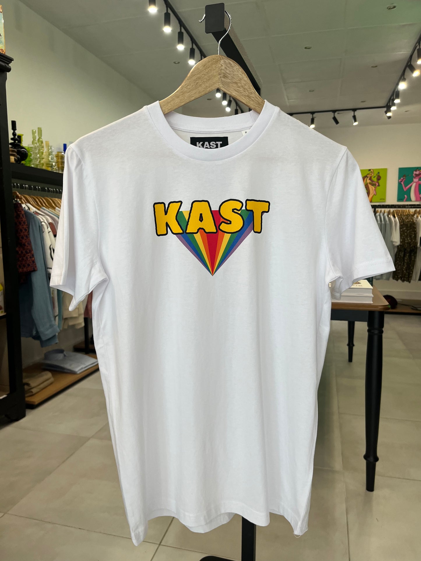 T-shirt Blanc Rainbow Kast