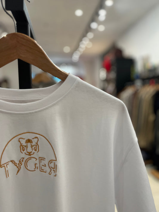 T-shirt logo blanc Tyger