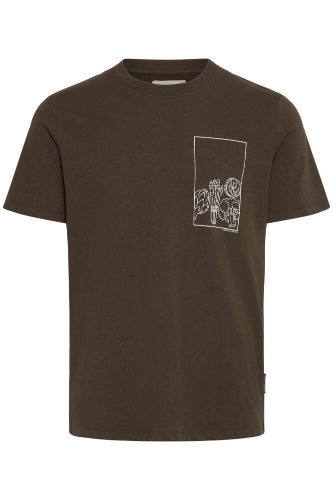 T-shirt marron "légumes du marché" - Casual Friday