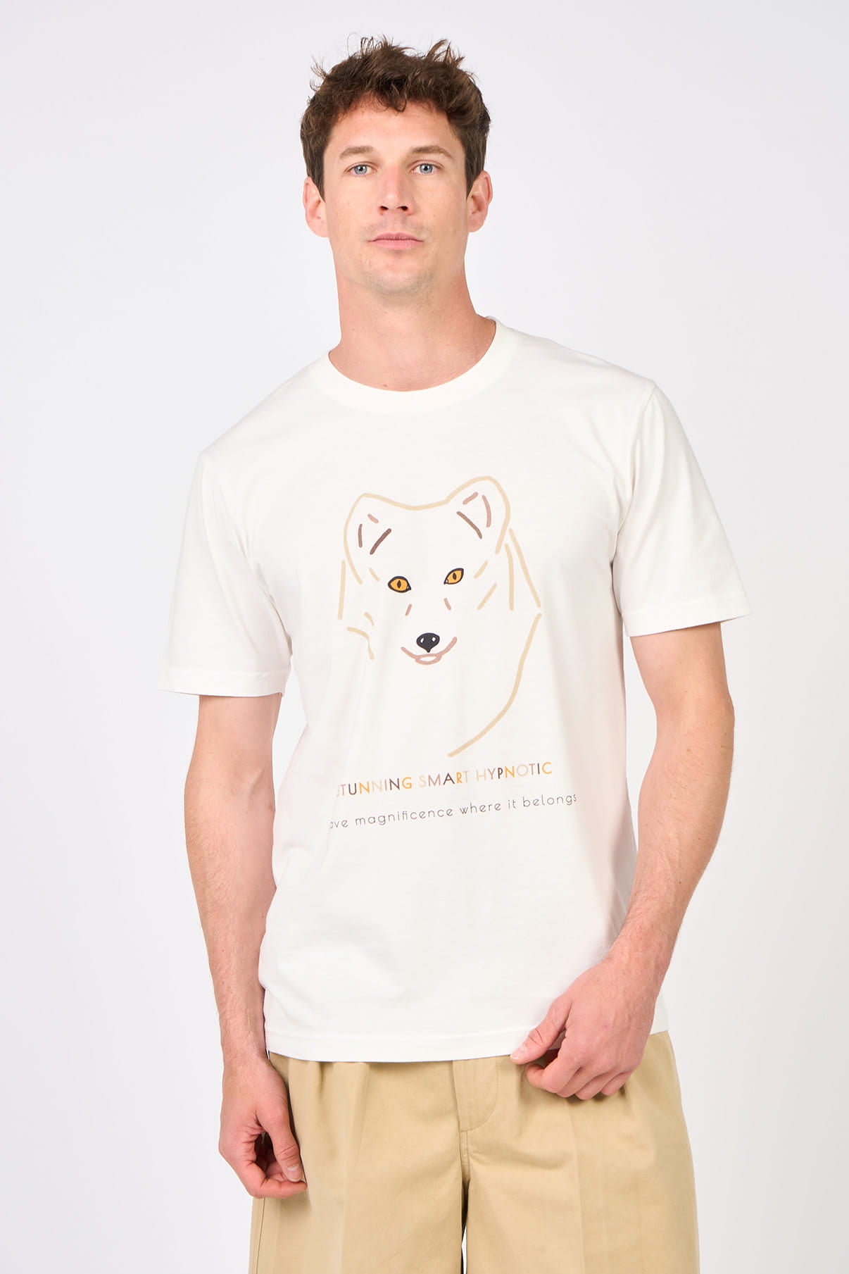 T-shirt Stunning fox loup Mangrose