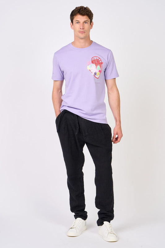 T-shirt Heart Of The Ocean Lila MANGROSE