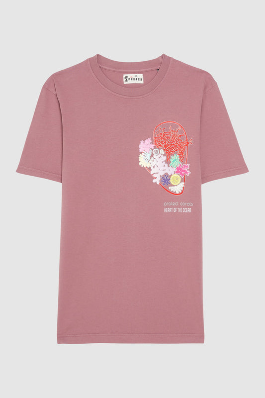 T-shirt Heart Of The Ocean rose Mangrose