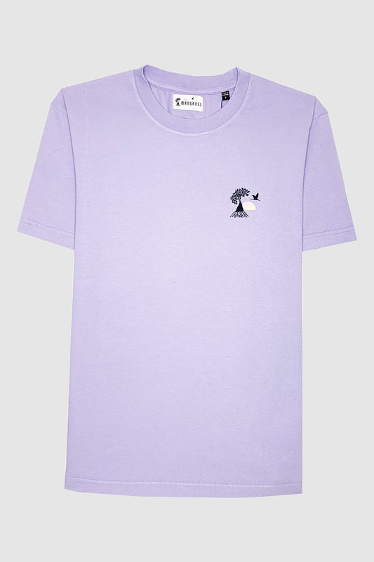 T-shirt lilas logo - Mangrose