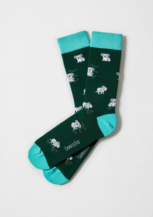 Chaussettes BeKoala vertes- BeSocks