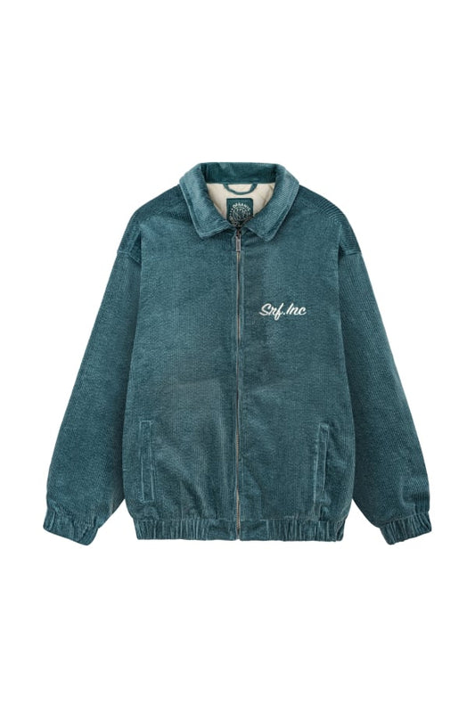 Veste velours côtelé Baseball Dollar green - Surf Inc