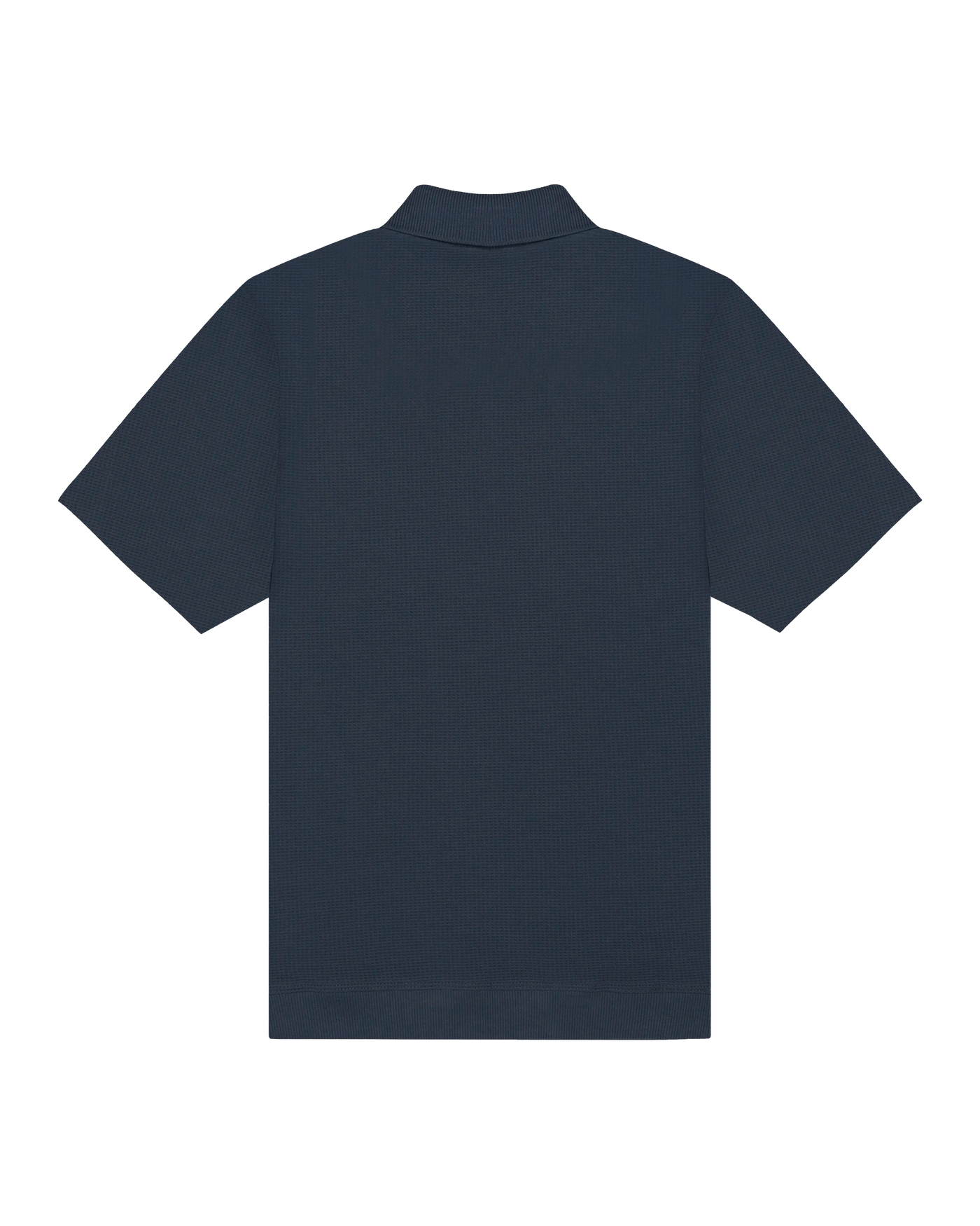 Polo en tricot Gaufré Bleu Marine - Ementa