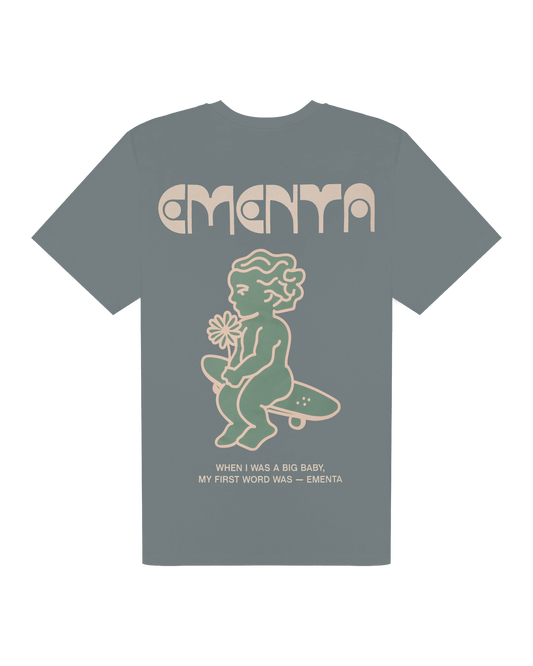 T-shirt First Word Gris - Ementa