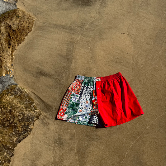 Caleçon Patchwork & Rouge Patrick - Nu(e)