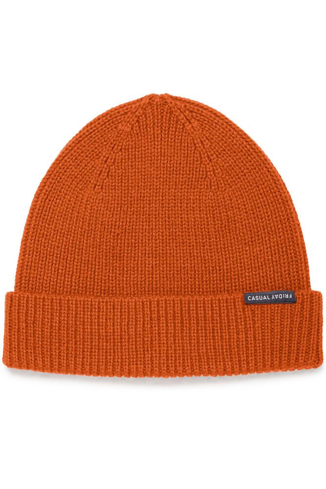 Bonnet côtelé orange - Casual Friday