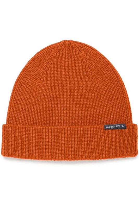 Bonnet côtelé orange - Casual Friday