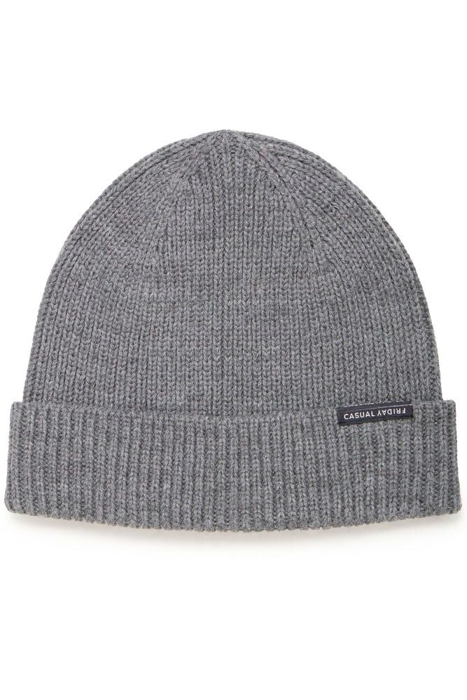 Bonnet côtelé gris - Casual Friday