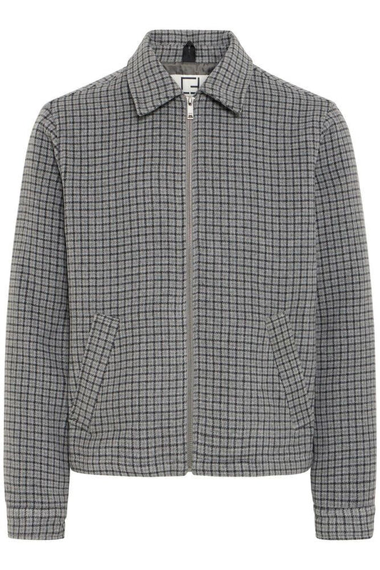 Veste grise à carreaux - Casual Friday