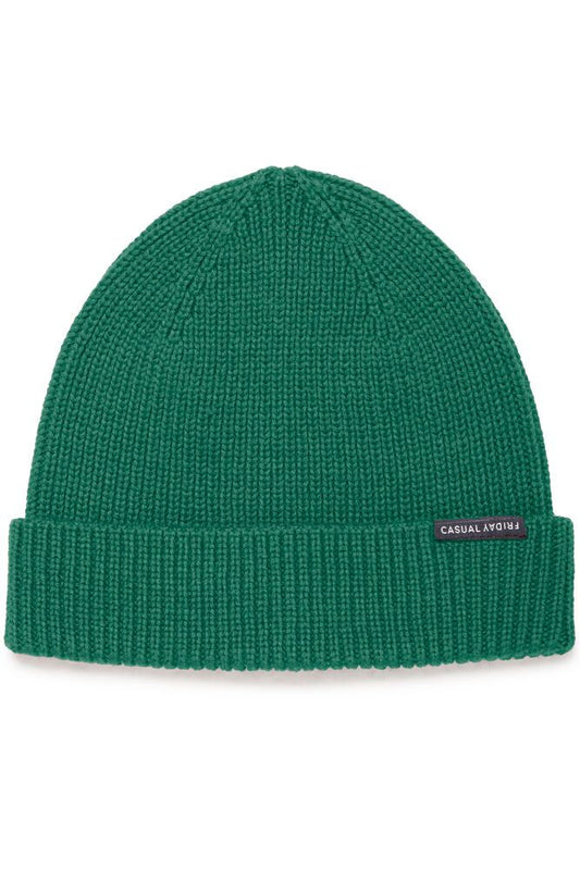 Bonnet côtelé vert - Casual Friday